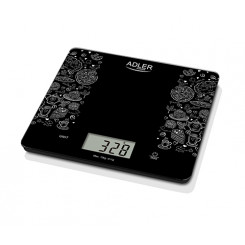 Adler Кухонные весы AD 3171 Максимальный вес (емкость) 10 кг Цена деления 1 г Тип дисплея ЖК Черный