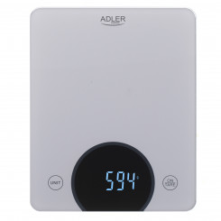 Кухонные весы Adler AD 3173s Максимальный вес (вместимость) 10 кг Цена деления 1 г Тип дисплея Светодиодный Серый