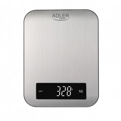 Adler Кухонные весы AD 3174 Максимальный вес (емкость) 10 кг Цена деления 1 г Тип дисплея LED Inox