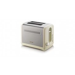 Gorenje Toaster T1100CLI Power 1100 W Number of slots 2 Housing material Plastic, metal Beige /  stainless steel