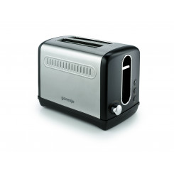 Gorenje Toaster T1100CLBK Мощность 1100 Вт Количество слотов 2 Материал корпуса Пластик/Металл Черный