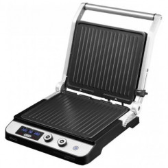 ECG Contact grill ECG KG 1000 GOURMET, 1650 - 2000W, 4 cooking positions, BBQ Booster, Inox color