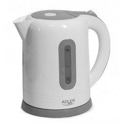 Adler Kettles AD 1234 Стандартный чайник 2200 Вт 1,7 л Пластиковое вращающееся основание на 360° Белый