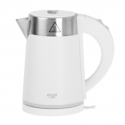 Adler Kettle  AD 1372 Electric 800 W 0.6 L Plastic / Stainless steel 360° rotational base White