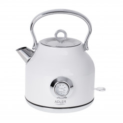 Adler Kettle with a Thermomete AD 1346w Electric 2200 W 1.7 L Stainless steel 360° rotational base White