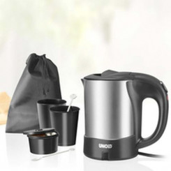 Unold UNO 18575 electric kettle 0.5 L 1000 W Black, Stainless steel