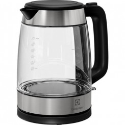 Electrolux E4GK1-4GB electric kettle 1.7 L 2200 W Black, Stainless steel, Transparent