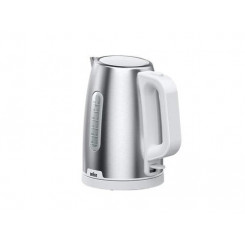 Braun WK 1500 electric kettle 1.7 L 2200 W Stainless steel, White