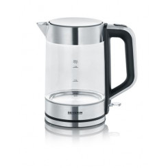 Severin WK 3420 electric kettle 1.7 L 2200 W Black, Stainless steel, Transparent