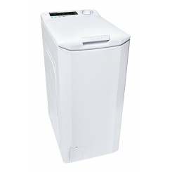 Candy Washing Machine CSTG 47TME/1-S Energy efficiency class B Top loading Washing capacity 7 kg 1400 RPM Depth 60 cm Width 41 cm Display LCD NFC White