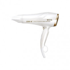 ECG ECGVV2200 Hair dryer, 2200w, White/gold