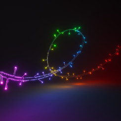 Nanoleaf 1D Outdoor Holiday String Lights stardikomplekt 250LED 20m 18 W RGBW WiFi, oluline