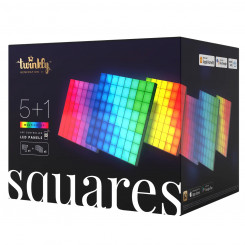 Стартовый комплект интеллектуальных светодиодных панелей Twinkly Squares (6 панелей) Стартовый комплект интеллектуальных светодиодных панелей Twinkly Squares (6 панелей) RGB – более 16 млн цветов