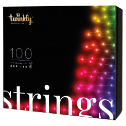 Умные светодиодные фонари Twinkly Strings 100 RGB (многоцветные), 8 м, черный провод Умные светодиодные фонари Twinkly Strings 100 RGB (многоцветные), 8 м, черный провод RGB – более 16 млн цветов