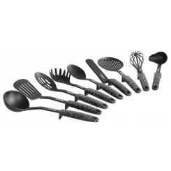 Stoneline Kitchen utensil set 9 pc(s) Dishwasher proof black