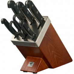 Набор ножей в блоке для заточки ZWILLING Gourmet 7 элементов