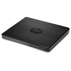 Внешний портативный тонкий USB-привод HP для чтения и записи компакт-дисков/DVD-дисков HP (запись/чтение) — черный