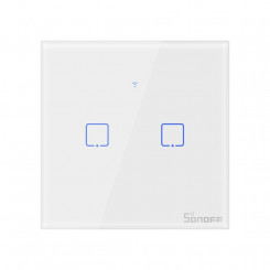 Сенсорный выключатель света Sonoff T0 EU TX WiFi (2-канальный)