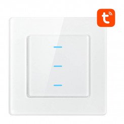 WiFi puutetundlik valguslüliti Avatto N-TS10-W3 kolmekordne TUYA (valge)