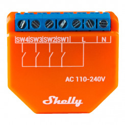 Wi-Fi kontroller Shelly PLUS I4, 4 sisendit
