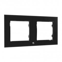 Shelly double switch frame (black)