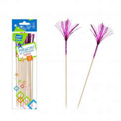 RAVI decorative stick, 15 cm, 12 pcs / Sparkling tassels