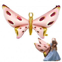 PartyDeco fooliumist õhupall, Butterfly 120 x 87 cm, sega