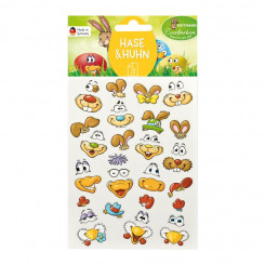 Egg decoration - stickers Rabbits and chickens