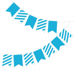 Banner Mix & Match - blue, striped, 2.5 m