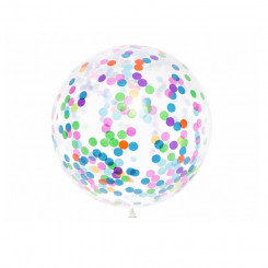 PartyDeco balloon, diameter 1 m, with confetti