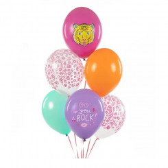 Воздушные шары PartyDeco, 6 шт, 30 см, цветные, You Rock