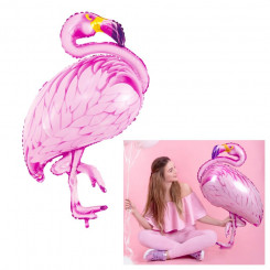 PartyDeco foil balloon, 70 x 95 cm, pink / Flamingo