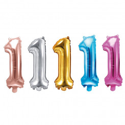 PartyDeco foil balloon, 35 cm, number 1
