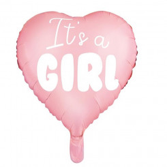 PartyDeco foil balloon, 45 cm, light pink / It's a Girl