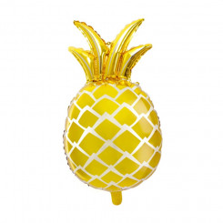 PartyDeco foil balloon, 38 x 63 cm, gold / Pineapple
