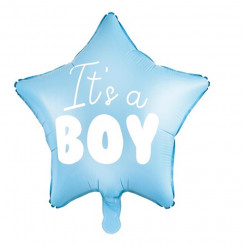 PartyDeco foil balloon, 48 cm, light blue / It's a Boy