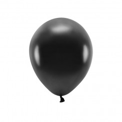 PartyDeco õhupall, 10 tk, 30 cm, must metallik / Eco