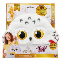 Волшебный мир Гарри Поттера, интерактивная игрушка для домашних животных Hedwig Purse Pets и сумка через плечо, более 30 звуков и реакций, детские игрушки для девочек от 6 лет и старше