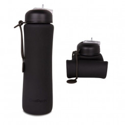 Бутылка для воды Coolpack 600мл, силикон, черный