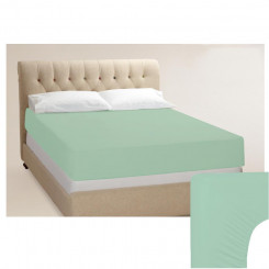 Bradley elasticated bed sheet, knitted fabric, 90 x 200 cm, light green