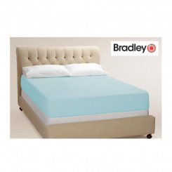 Bradley bed sheet with elastic, 90 x 200 cm, light blue 2 pieces