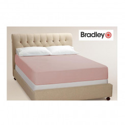 Bradley bed sheet with elastic, 140 x 200 x 25 cm, old pink 2 pieces