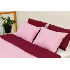 Bradley pillowcase, 50 x 70 cm, burgundy / pink 4 pieces