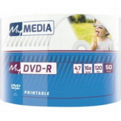 MyMedia DVD-R, 50 шт. в упаковке, для печати