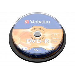 VERBATIM 10x DVD-R 4,7 ГБ 120 мин 16x SP