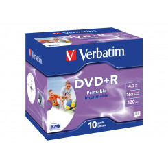 VERBATIM 10x DVD+R 4,7 ГБ 120 мин 16x JC