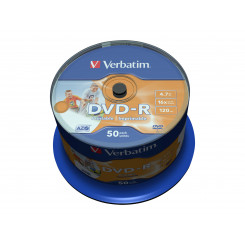 VERBATIM 50x DVD-R 4,7 ГБ 16x SP