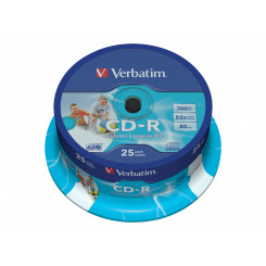 Струйная печать VERBATIM.CD-R 80мин 700МБ