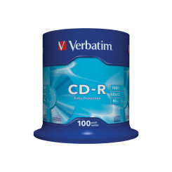 VERBATIM CD-R 80 min.  /  700 MB 52x 100-p