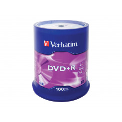 VERBATIM DVD+R 120 min.  /  4.7GB 16x 100-